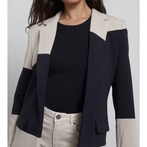 NWT YAYA Colour Block Blazer in Oxford Tan Sand